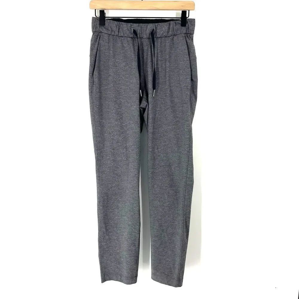 Lululemon Pants Size 4 Womens Gray On The Fly Straight Leg Activewear Travel